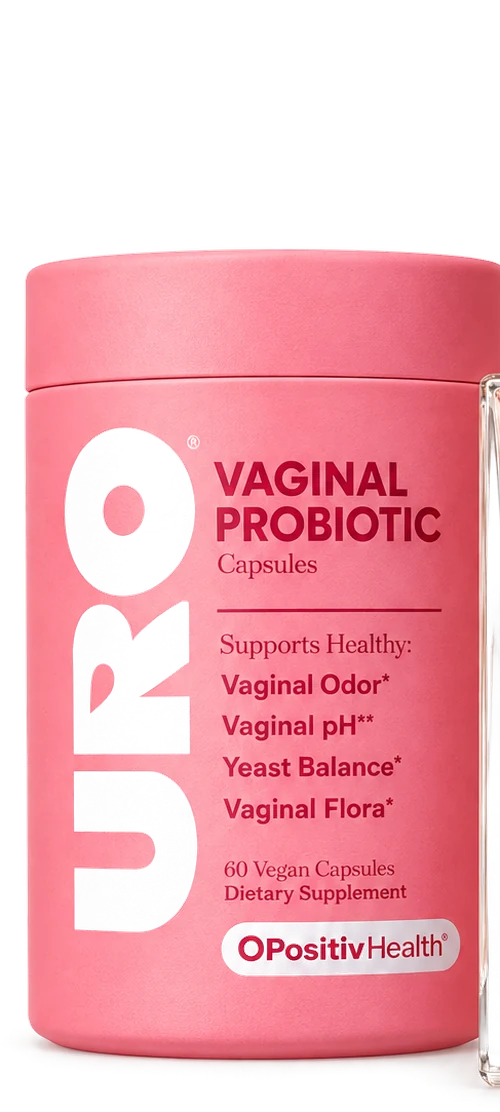 Frasco URO Vaginal Probiotic, 60 cápsulas