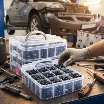 KIT DE REMACHES PARA AUTO – 680 PIEZAS PARA REPARAR PANELES SUELTOS DESDE CASA