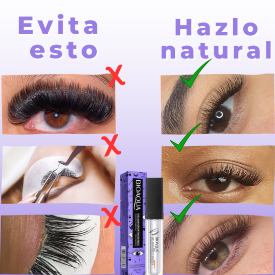 Sérum Alargador de Pestañas Natural | Crecimiento Visible en Semanas | Fortalece, Engrosa y Estimula desde la Raíz