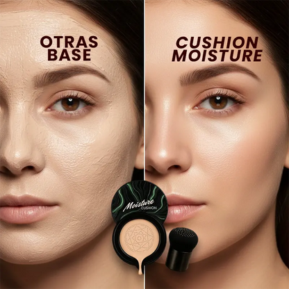 🌸 2 x1 Base Cushion efecto filtro real — Cobertura impecable, piel ligera y luminosa al instante