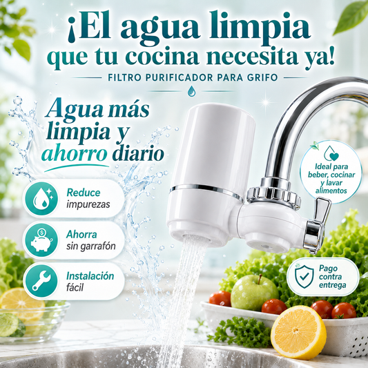 Filtro Purificador: Agua limpia y segura en casa 💦✨