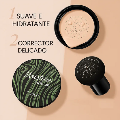 🌸 2 x1 Base Cushion efecto filtro real — Cobertura impecable, piel ligera y luminosa al instante