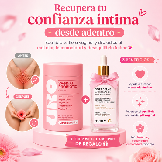 🩷🩷 Probiótico Vaginal PREMIUM URO + Regalo: Aceite Post Afeitado 🤩