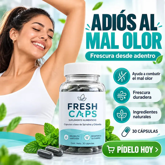 Suplemento Desodorante Natural FRESH CAPS: Frescura total en cápsulas