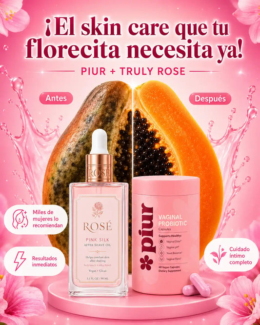 Piur + Truly Rose | La combinación perfecta para tu zona íntima🌸💗